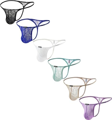 Lace See Throught G-String Low • Multicolor • 4-pack