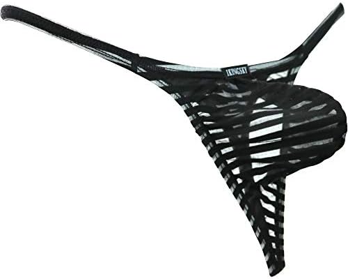 Little Thong See Through Pouch • Black • 5-pack