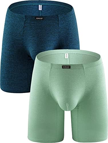 Long Leg Boxer Briefs Bulge • 2 Pack