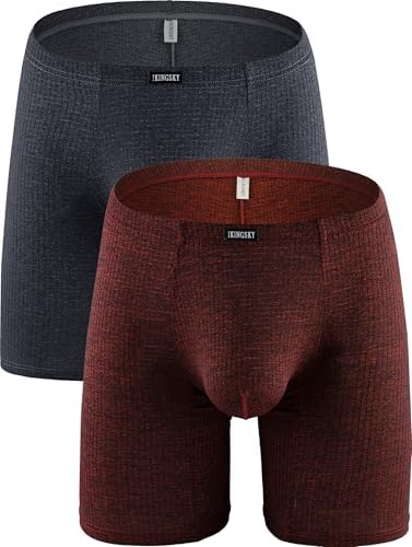Long Leg Boxer Briefs Bulge • 2-pack