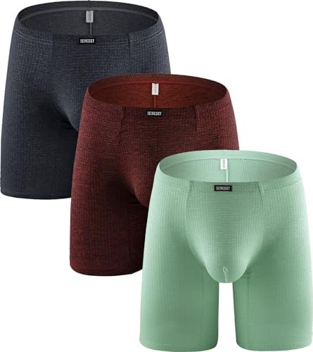 Long Leg Boxer Briefs Bulge • 3-pack