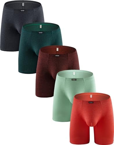 Long Leg Boxer Briefs Bulge • 5-pack