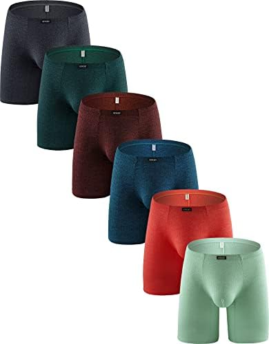 Long Leg Boxer Briefs Bulge • 6-pack