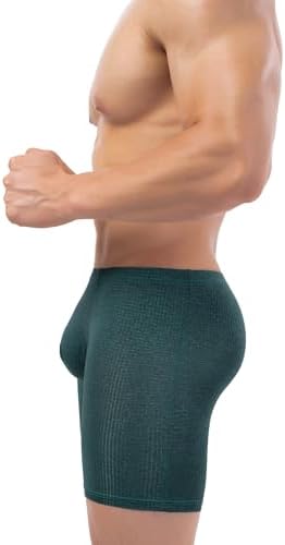 Long Leg Boxer Briefs Bulge • Dark Green • 6-pack