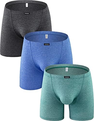Long Leg Boxer Briefs Bulge Trunks • 3-pack