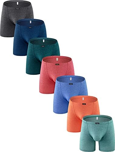 Long Leg Boxer Briefs Bulge Trunks • 7-pack