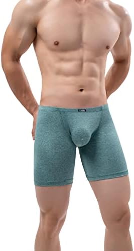 Long Leg Boxer Briefs Bulge Trunks • Green • 1-pack