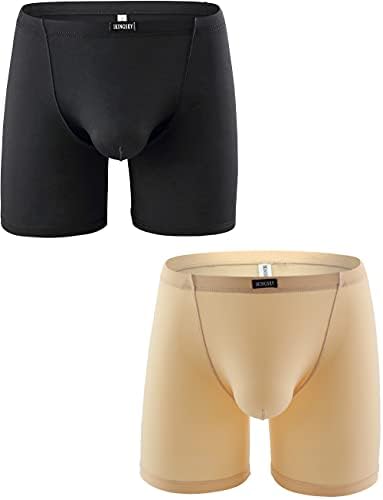 Long Leg Boxer Briefs Seamless Front • 2-pack