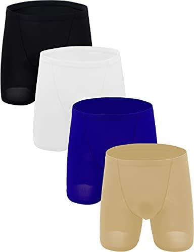 Long Leg Boxer Briefs Seamless Front • 4-pack