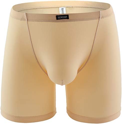 Long Leg Boxer Briefs Seamless Front • Nude • 4-pack