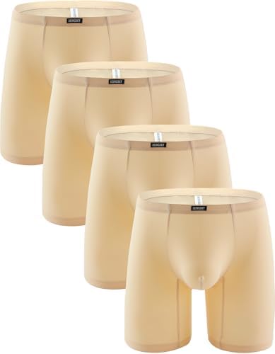Long Leg Boxer No Ride Up • Nude • 4-pack