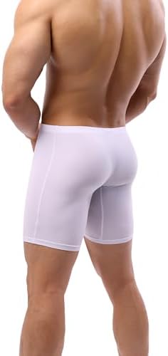 Long Leg Boxer No Ride Up • White • 1-pack