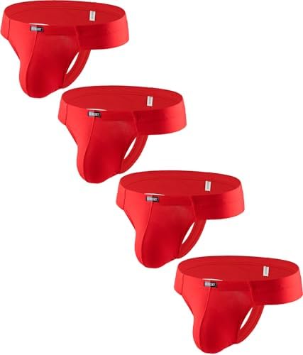 Modal Cheeky Thongs Mini Cheek • Red • 4-pack
