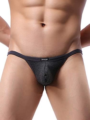 Modal G-string Pouch Y-back Thong • Black • 4-pack