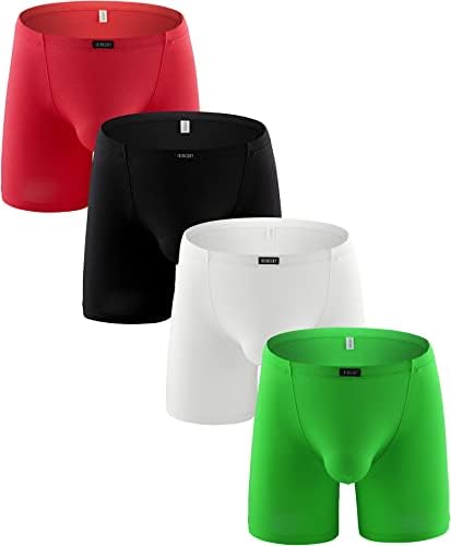 Modal Long Leg Boxer Briefs Soft Bulge • 4-pack