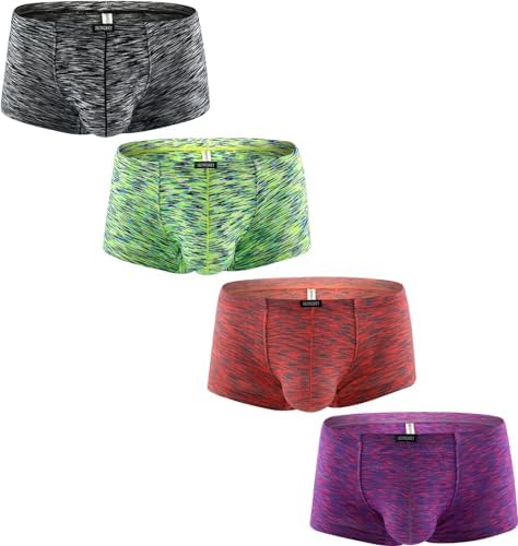 Pouch Boxer Briefs Stretch Shorts Colorful • 4-pack