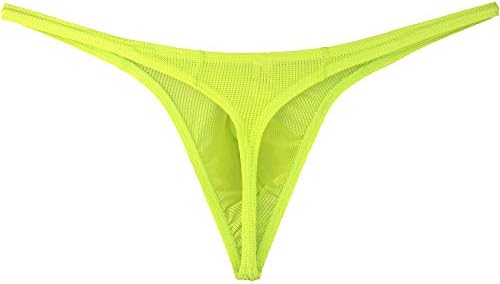 Pouch G-string Big Package Y-Back Panties • Lemon Green • 6-pack