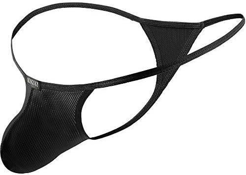 Pouch G-string Low Rise Thong • Black • 2-pack