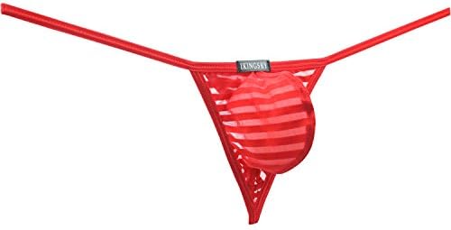 Pouch G String Low Rise Y-back • Red • 4-pack