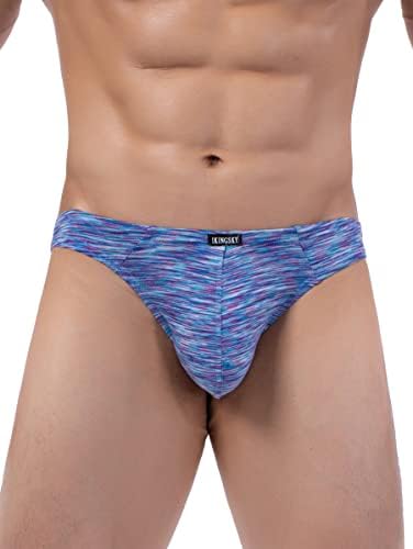 Quick-dry Bulge Thong Colorful T-back Stretch • Blue • 1-pack