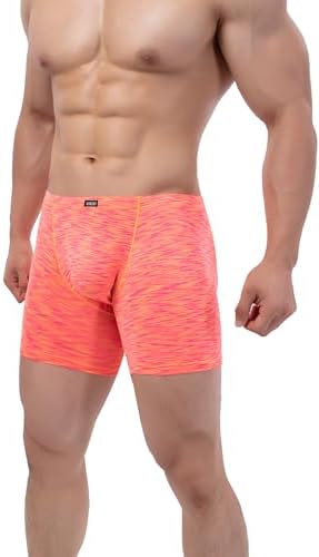 Quick-dry Long Leg Boxer Briefs Bulge • Pink • 6-pack