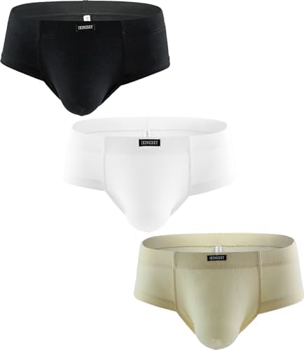 Seamless Front Pouch Briefs Low Rise • 3 Pack-b