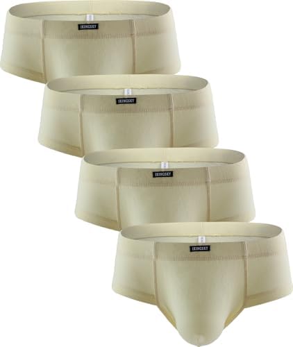 Seamless Front Pouch Briefs Low Rise • Nude • 4-pack