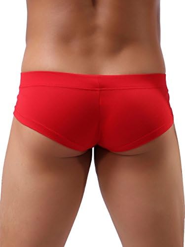 Seamless Front Pouch Briefs Low Rise • Red • 2-pack