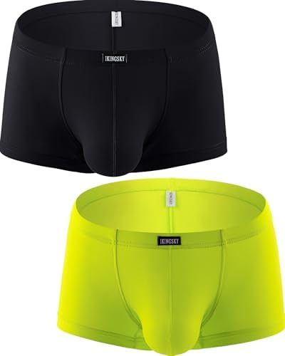 Silky Boxer Briefs Soft Bulge Shorts • 2-pack