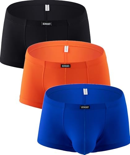 Silky Boxer Briefs Soft Bulge Shorts • 3-pack