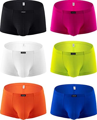 Silky Boxer Briefs Soft Bulge Shorts • 6-pack