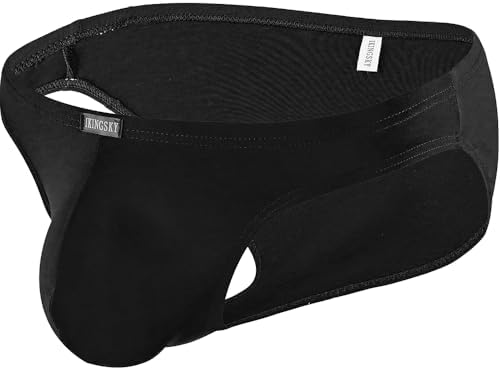 Silky Bulge Briefs Big Pouch • Black • 2-pack