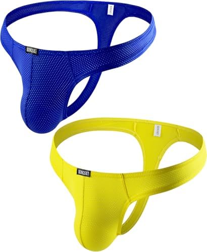 Silky Bulge Thong Stretch Swimming T-back • 2 Pack-c