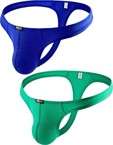 Silky Bulge Thong Stretch Swimming T-back • 2-pack