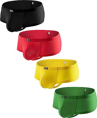 Silky Cheeky Boxer Briefs Brazilian Back • 4-pack