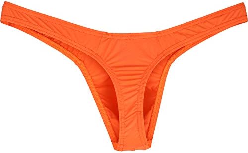 Silky Thong T-Back Low • Orange • 6-pack