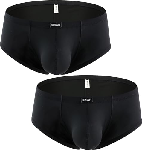 Soft Boxer Briefs U-Hance Pouch • Black • 2-pack