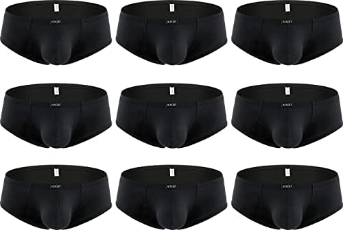 Soft Boxer Briefs U-Hance Pouch • Black • 9-pack