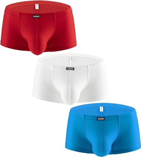 Sport Boxer Briefs Pouch Shorts Stretch • 3 Pack-b