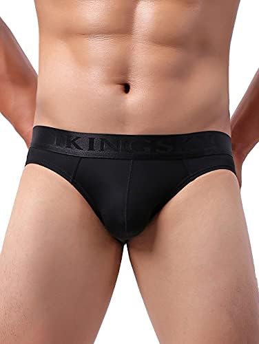 Sporty Pocuh Briefs Low Rise Bulge • Black • 4-pack