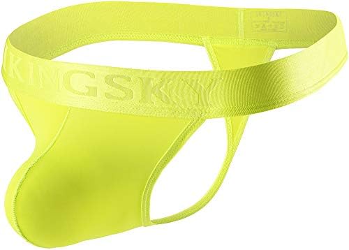 Sporty Pouch G-String Bulge Thong • Lemon Green • 4-pack