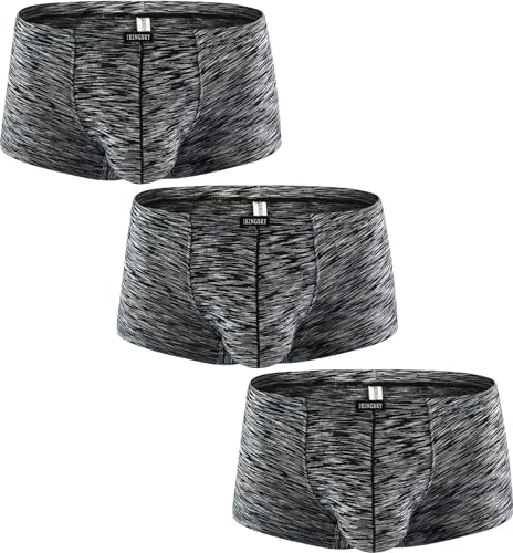 Stretch Boxer Briefs Low Rise • Black • 3-pack