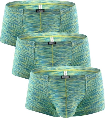 Stretch Boxer Briefs Low Rise • Green • 3-pack