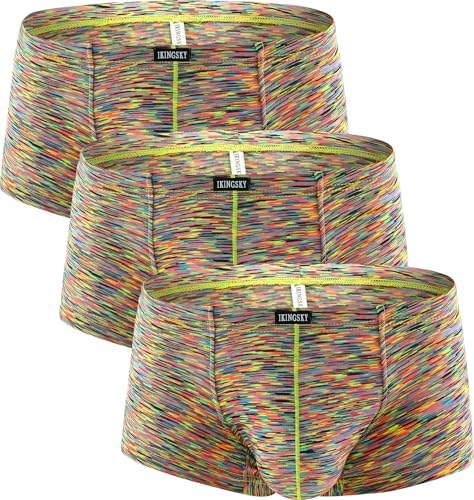 Stretch Boxer Briefs Low Rise • Multi-Green • 3-pack