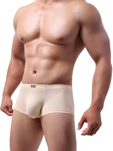 Stretch Bulge Boxer Briefs Low Rise • Nude • 2-pack