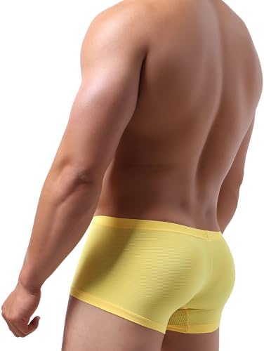 Stretch Bulge Boxer Briefs Low Rise • Yellow • 2-pack