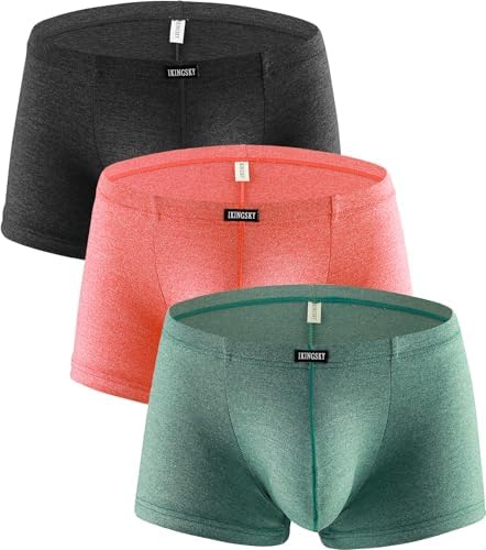 Stretch Bulge Boxer Briefs U-hance Pouch • 3 Pack-b