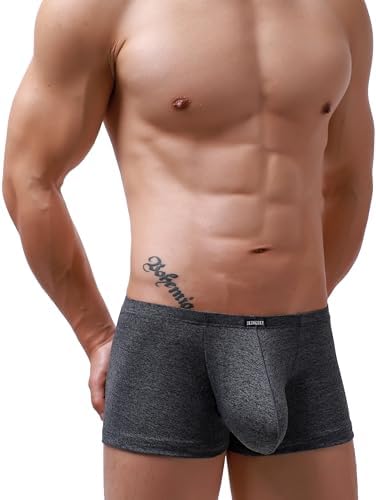 Stretch Bulge Boxer Briefs U-hance Pouch • Black • 5-pack