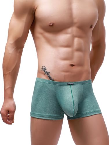 Stretch Bulge Boxer Briefs U-hance Pouch • Green • 5-pack