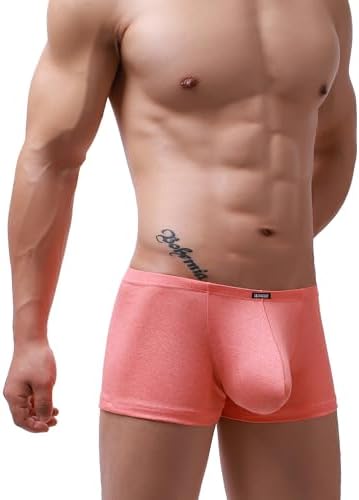 Stretch Bulge Boxer Briefs U-hance Pouch • Orange • 5-pack